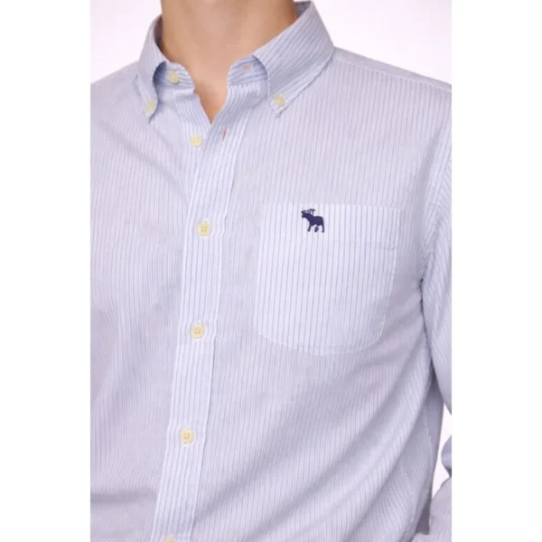Abercrombie Men's Slim Fit Oxford Shirt - Size XL - Image 3