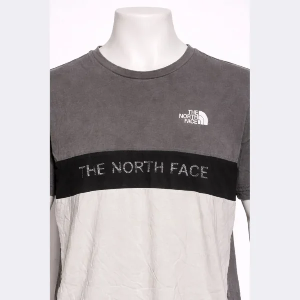 The North Face Men’s Grey Colorblock T-Shirt Medium - Image 3
