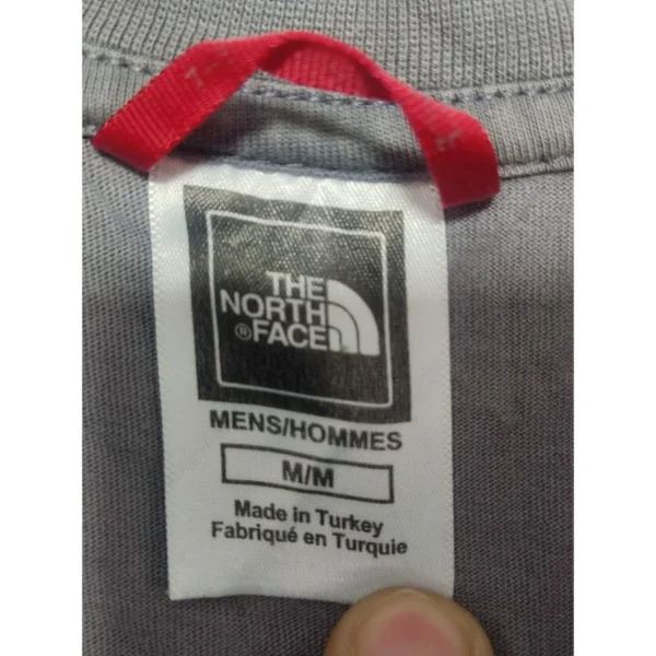 The North Face Men’s Grey Colorblock T-Shirt Medium - Image 4