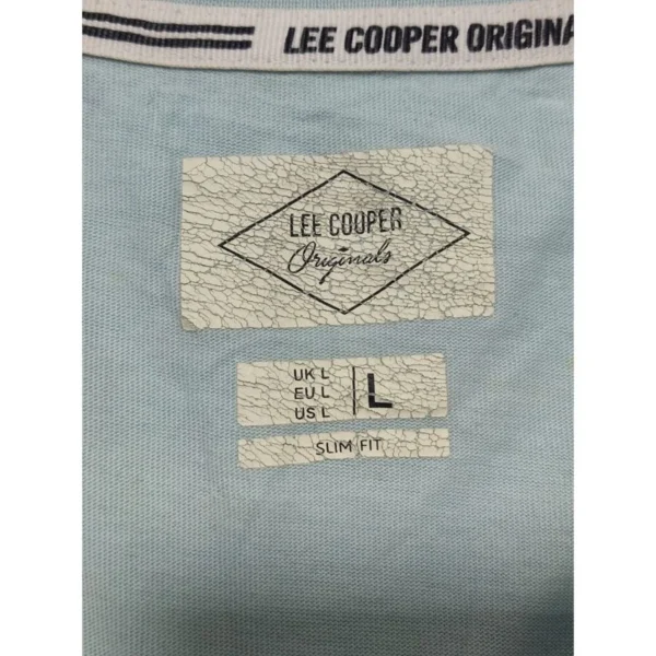 Lee Cooper Graphic T-Shirt Light Green Size Large - Image 4