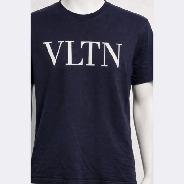 Valentino Men’s Navy VLTN T-Shirt XXL - Image 3