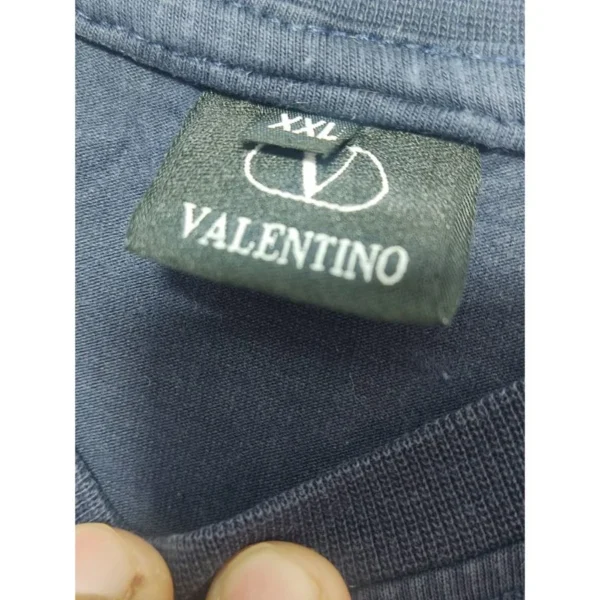 Valentino Men’s Navy VLTN T-Shirt XXL - Image 4