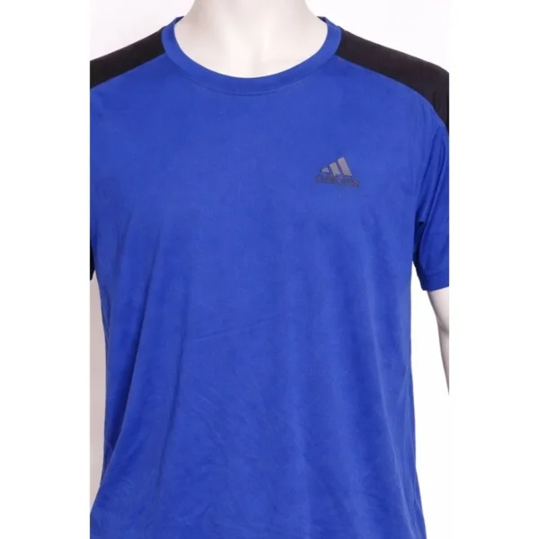 Adidas Men’s Blue Performance T-Shirt Size XL - Image 3