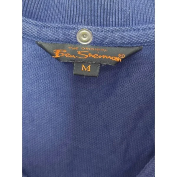 Blue Casual Polo Shirt Size Medium - Image 4