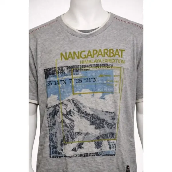 NANGAPARBAT Men's Graphic T-Shirt - Size Large - Image 3
