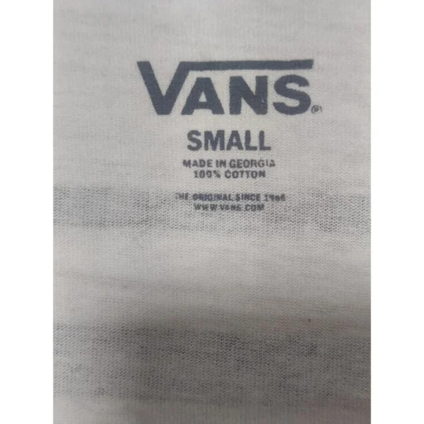 Vans White T-Shirt Size Small - Image 4