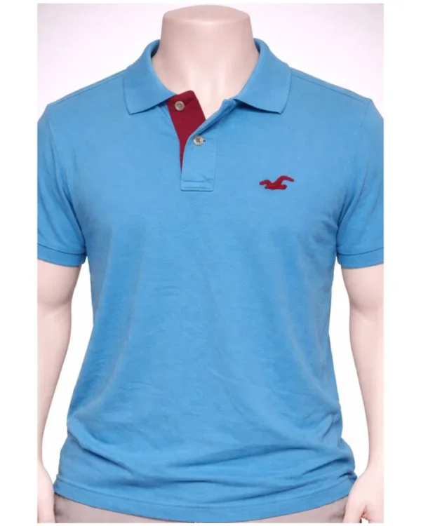 Hollister Blue Polo Shirt